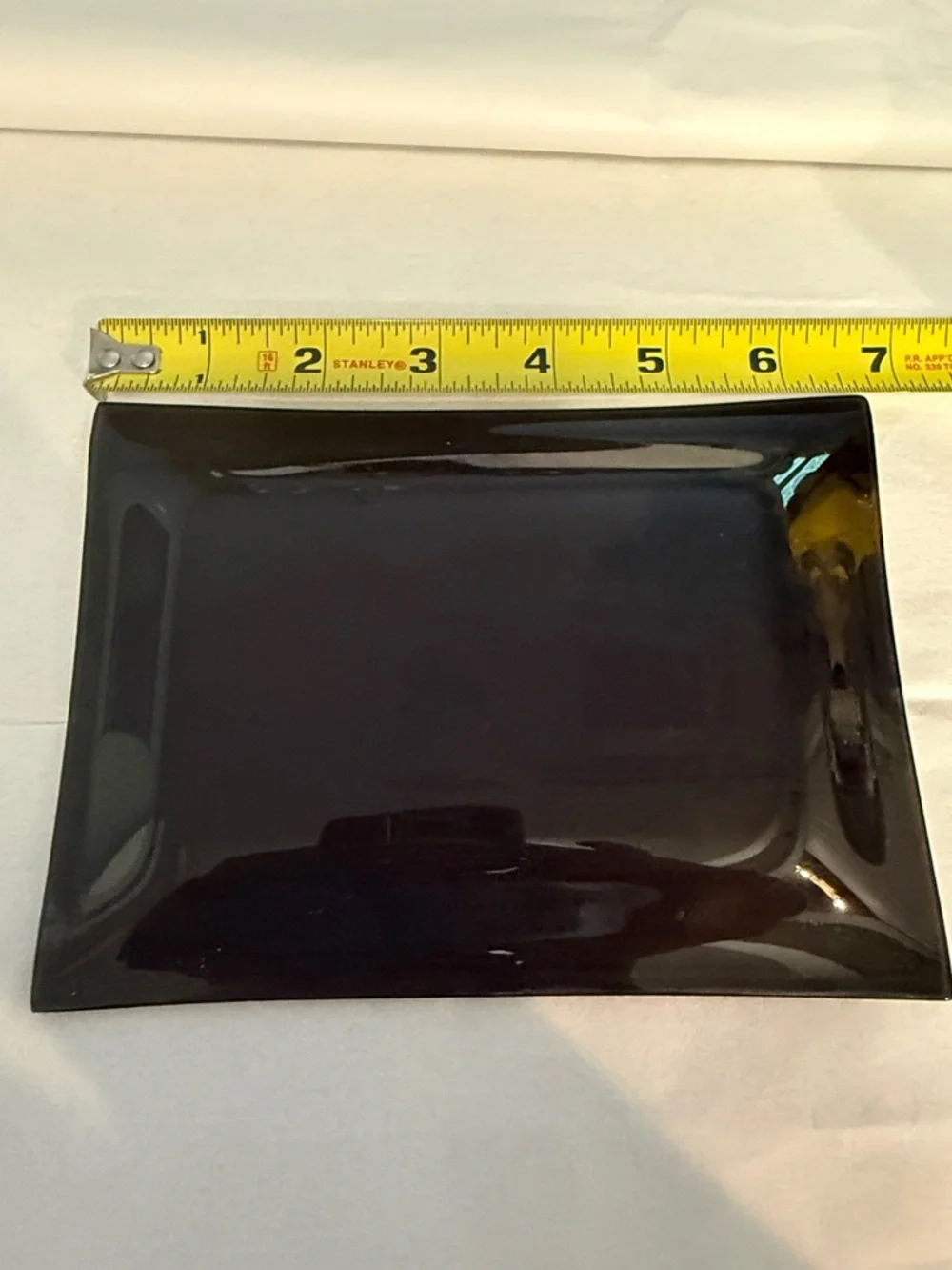 VTG Citizens Savings & Loan Dec. Glass Tray, Innes and Fulton STS, Salisbury, NC